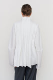 PEPLUM-PLEAT BLOUSE