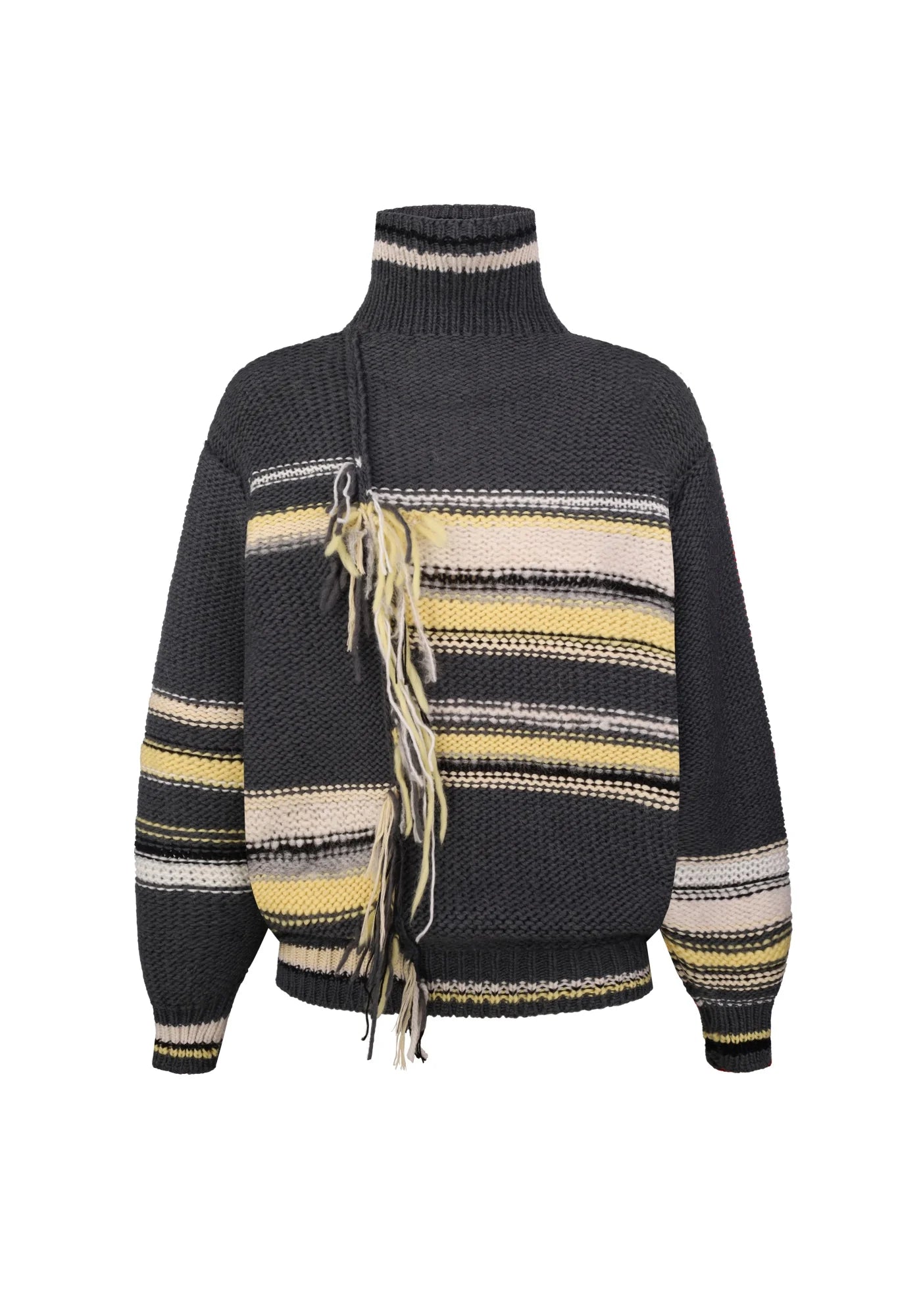 Светр сірий в смужку