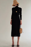 EMILY KNIT BLACK DRESS