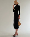 EMILY KNIT BLACK DRESS