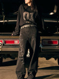 BUDDU WRONG SIDE JEANS -WASHED BLACK