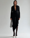 DUNE MOHAIR KNIT BLACK DRESS