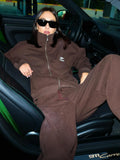 RELAXED TRACK PANTS / BROWN
