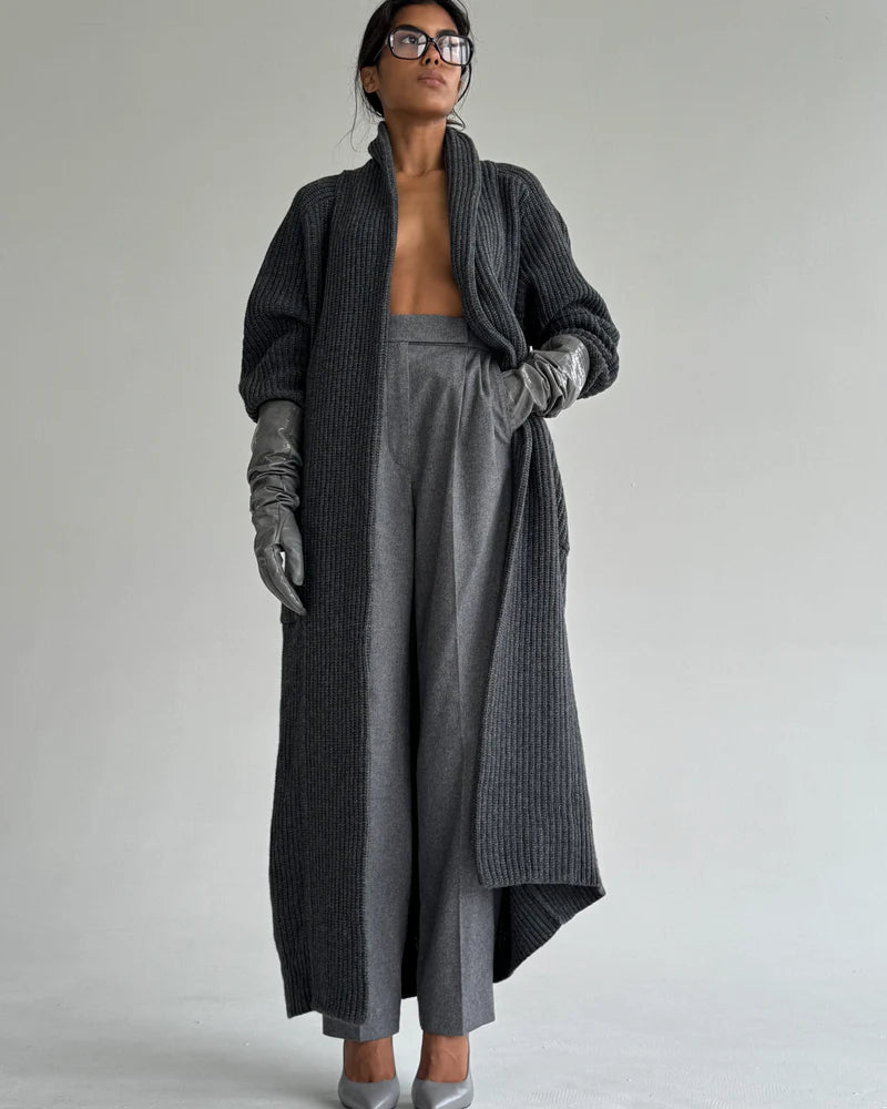 LONG WOOL CARDIGAN