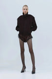 Dark Chocolate Suede Jacket