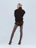 Dark Chocolate Suede Jacket
