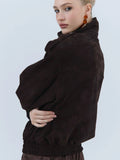 Dark Chocolate Suede Jacket