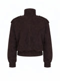 Dark Chocolate Suede Jacket