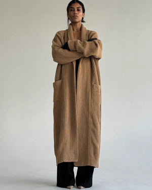 LONG WOOL CARDIGAN