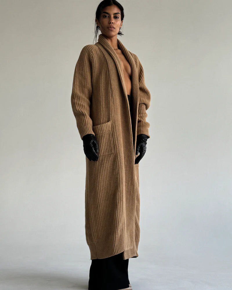 LONG WOOL CARDIGAN