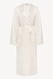 Шовковий халат білий