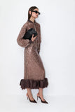 Блейзер з паєтками Brown