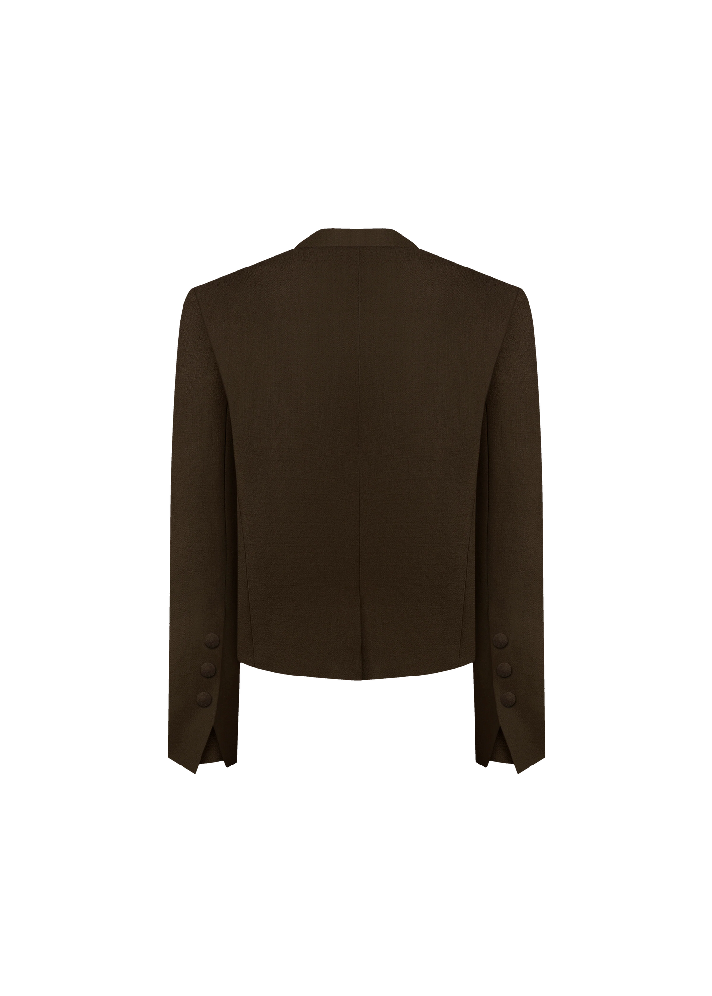 Жакет двобортний оверсайз з квіткою брошкою