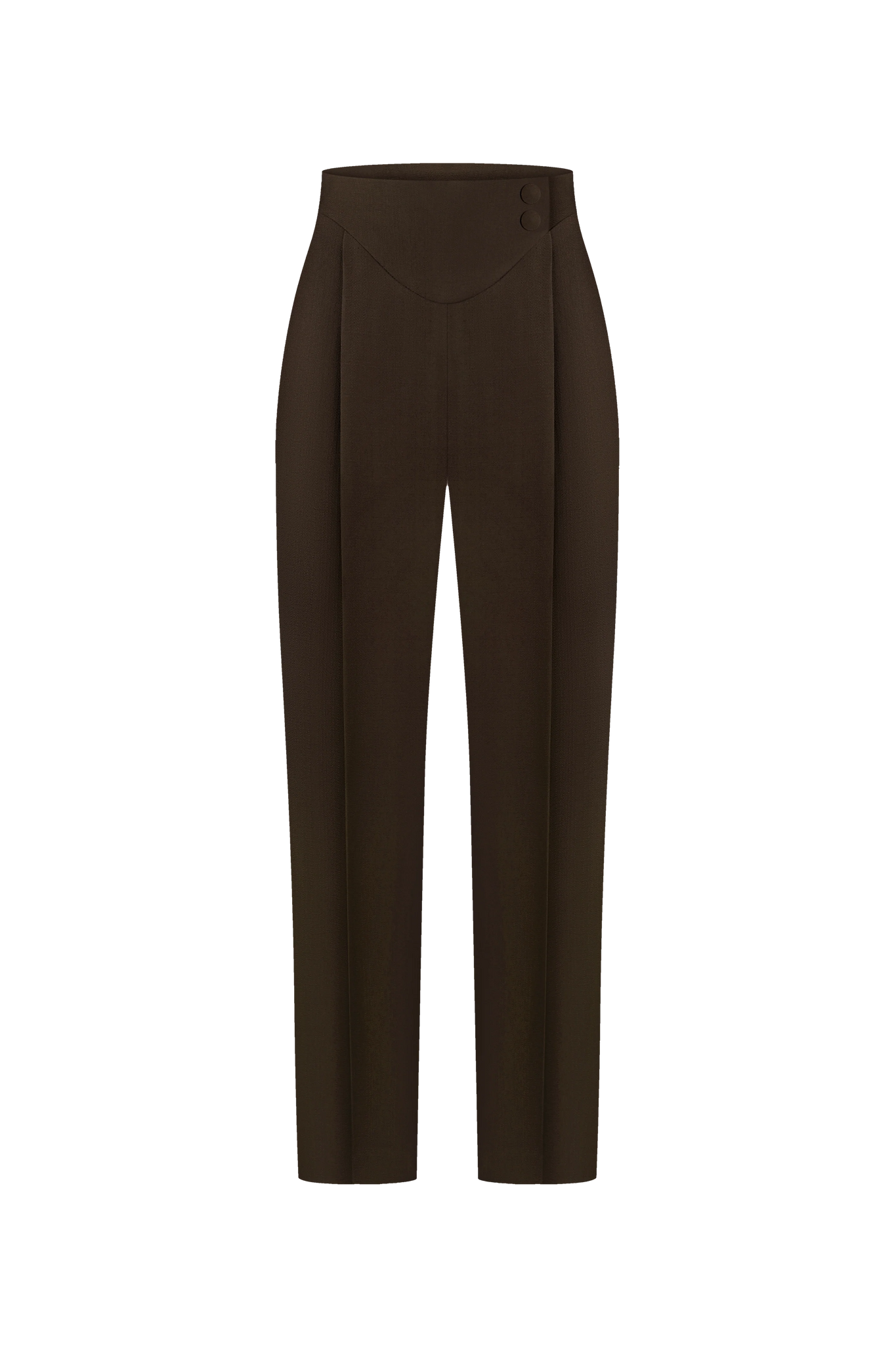 Укорочені штани банани коричневі