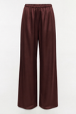 Брюки з шовку твіл Amalfi Garnet-Brown