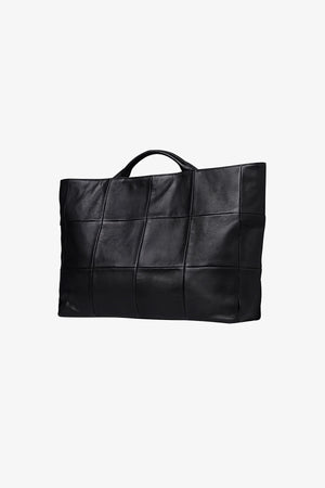 MOSAICA LEATHER BAG Black