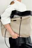 ZIP BAG IN CANVAS WITH SHOULDER STRAP