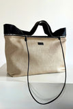 ZIP BAG IN CANVAS WITH SHOULDER STRAP