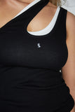 Asymmetric Tank Top - White