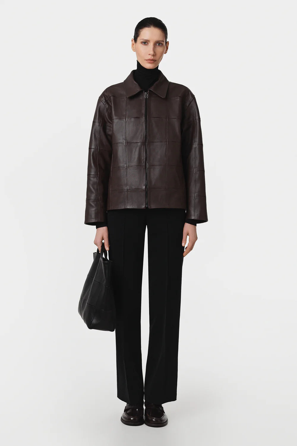 Шкіряна куртка Мозайка