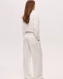 CORE DOUBLE-COLLAR POLO - WARM WHITE