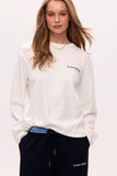 EMBROIDERED CORE LONGSLEEVE - WARM WHITE