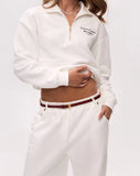 CORE QUARTER ZIP - WARM WHITE