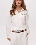 CORE QUARTER ZIP - WARM WHITE