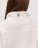 CORE QUARTER ZIP - WARM WHITE