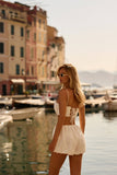 COTTON PUFF SHORTS - WHITE