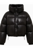 Дута куртка з еко-пуху чорна