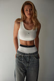 Embroidered Cropped Top - Ivory