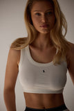 Embroidered Cropped Top - Ivory