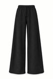 BUDDU 01 WIDE-LEG PANTS - BLACK