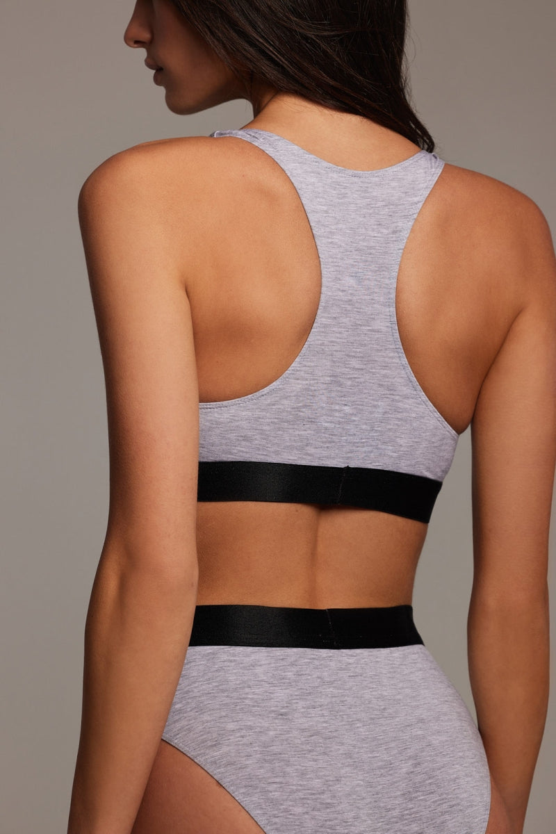 GREY MODAL BRALETTE