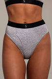 GREY MODAL HIGH-WAISTED BRIEF