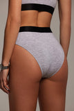 GREY MODAL HIGH-WAISTED BRIEF
