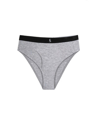 GREY MODAL HIGH-WAISTED BRIEF