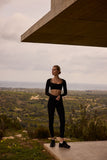 High-Waist Black Leggings