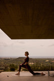 High-Waist Burgundy Leggings
