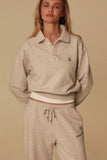 LE CLUB CROPPED POLO - GREY