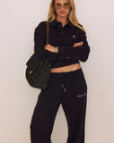 LE CLUB CROPPED POLO - NAVY