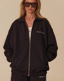LE CLUB COLLAR ZIP HOODIE - NAVY
