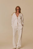 LE CLUB WIDE PANTS - WARM WHITE