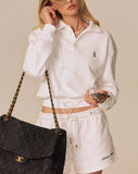 LE CLUB CROPPED POLO - WARM WHITE