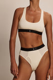 IVORY MODAL HIGH-WAISTED BRIEF