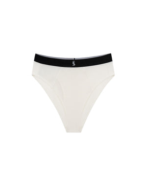 IVORY MODAL HIGH-WAISTED BRIEF
