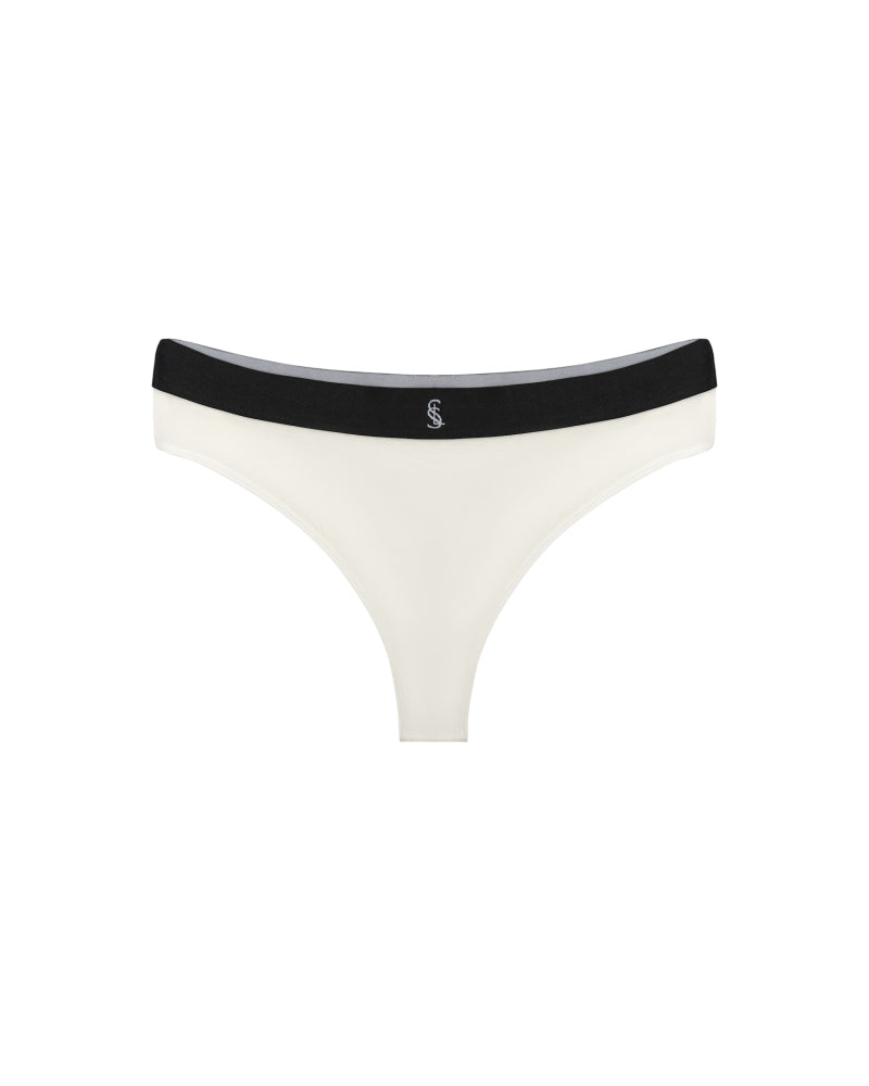 IVORY MODAL THONGS