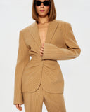 Однобортний жакет з драпіруванням