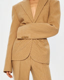 Однобортний жакет з драпіруванням